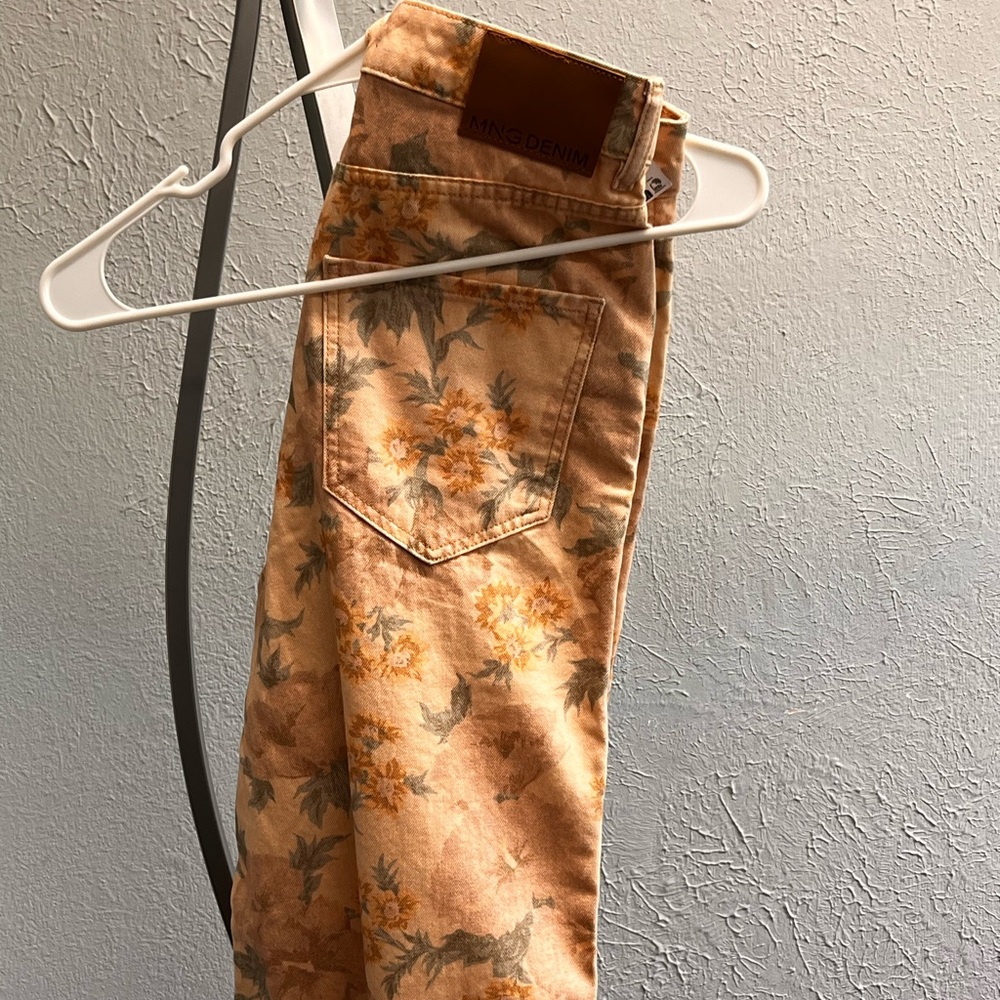 Mango Beige and Brown Jeans